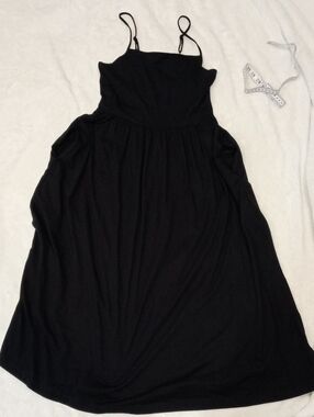 Joe Fresh Classic Black Spaghetti-Strap Maxi